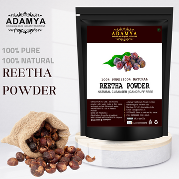 REETHA POWDER FOR NATURAL CLEANSER, DANDRUFF FREE _ 100% PURE, 100% NATURAL AND CHEMICAL FREE